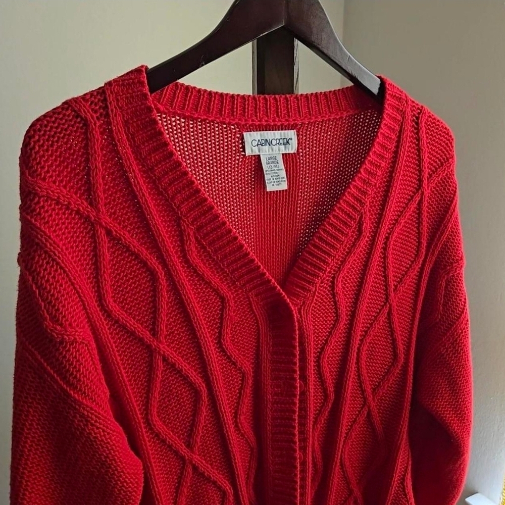 Old Money Style Luxury Cotton Cable Knit Cardigan